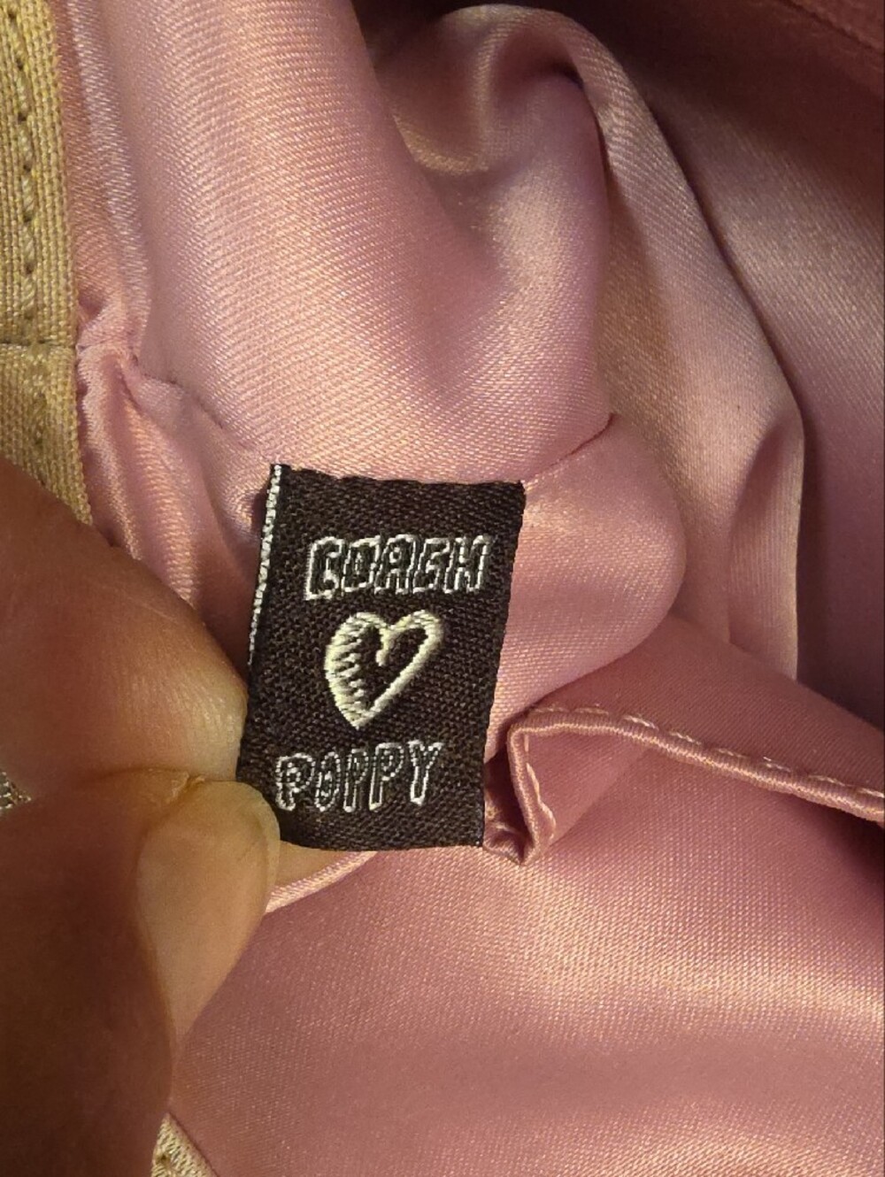 COACH POPPY SIGNATURE SATEEN LUREX BACKPACK - Picture 14 of 16